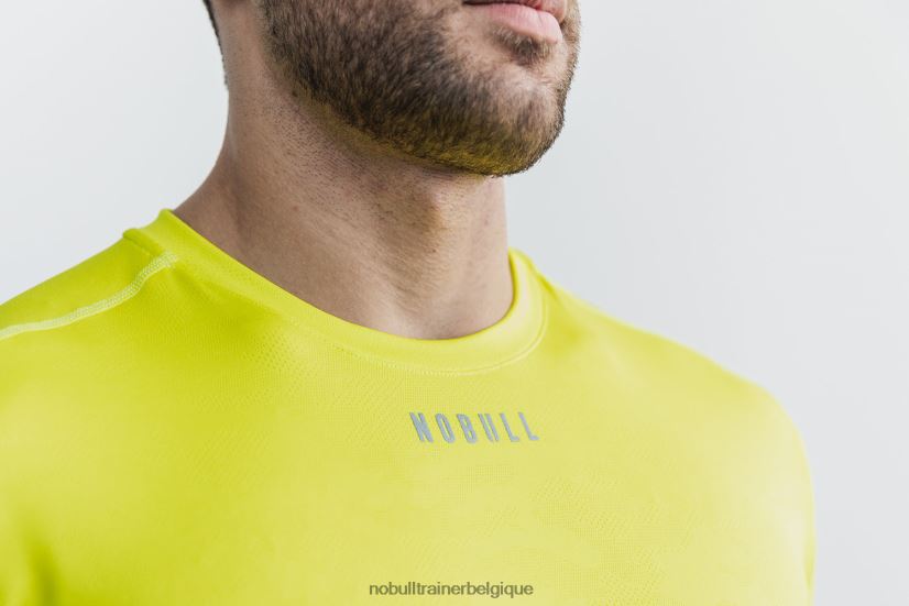 NOBULL tee-shirt texturé léger pour hommes (camouflage néon) jaune88R8PT1008